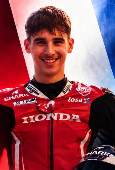 Rémy Sanjuan en combinaison Honda